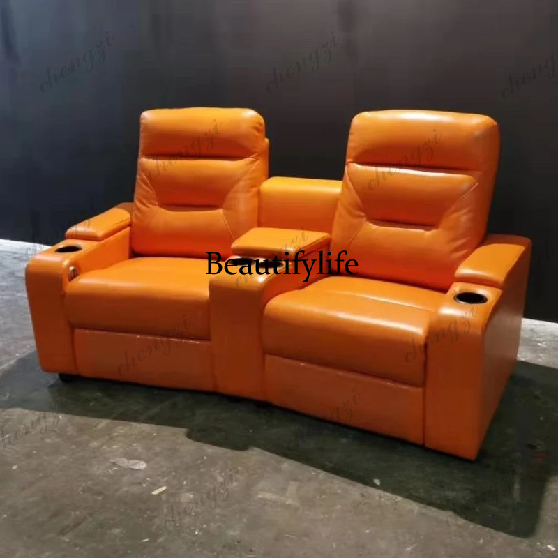 Home Cinema Couch - Leather Sofa set With POWER RECLINING