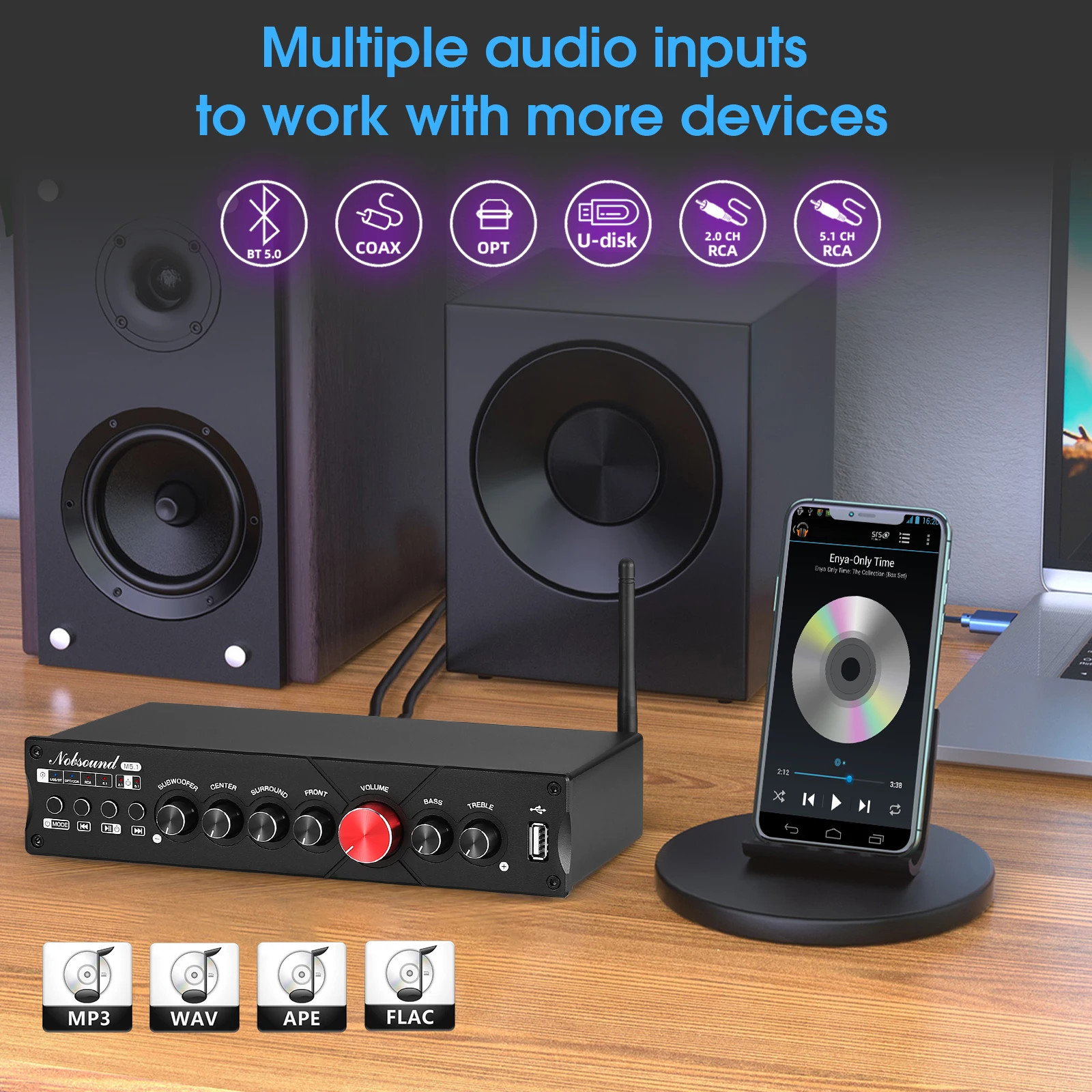 Nobsound M5.1 Digital Bluetoot - Home Cinema Onkyo 5.1 recension och pris