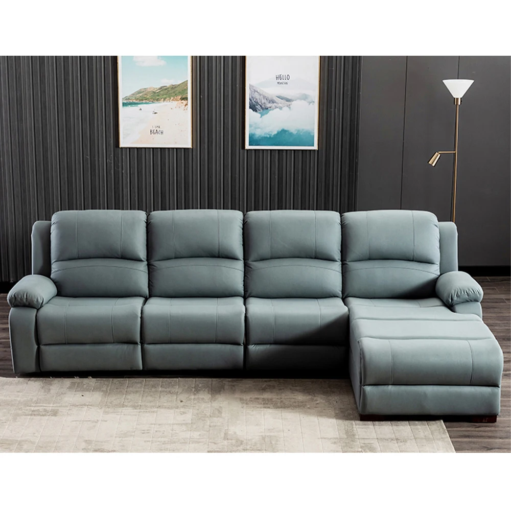 Genuine Leather Manual Electri - Home Cinema Couch recension och pris