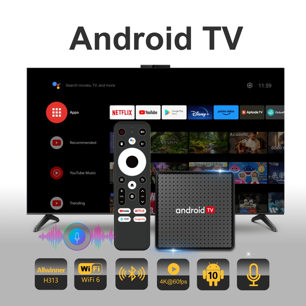 Wudung X5 TV Box AndroidTV All - Netflix Home Cinema recension och pris