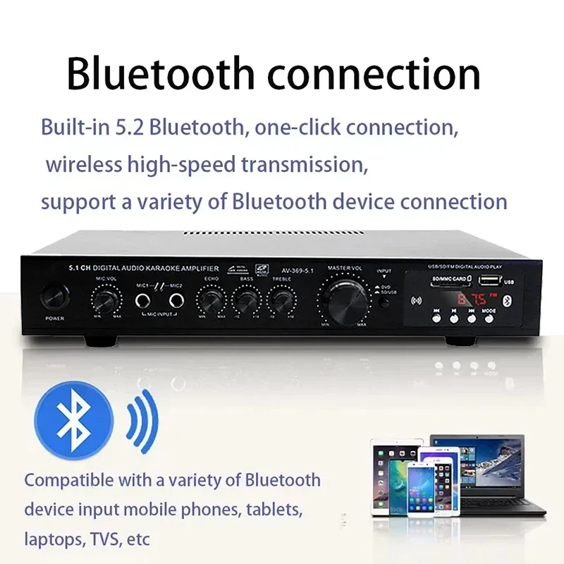 High Power Amplifier AV-369BT  - Home Cinema Onkyo 5.1 recension och pris