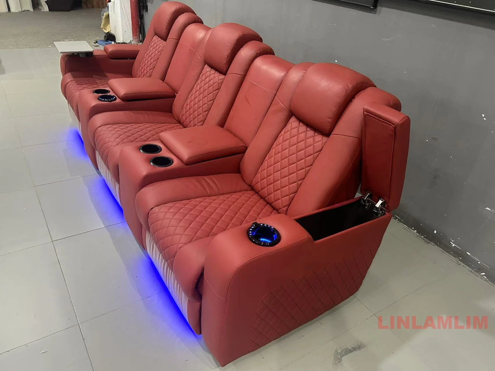 Linlamlim Luxury 3-Seat Reclin - Home Cinema Couch recension och pris