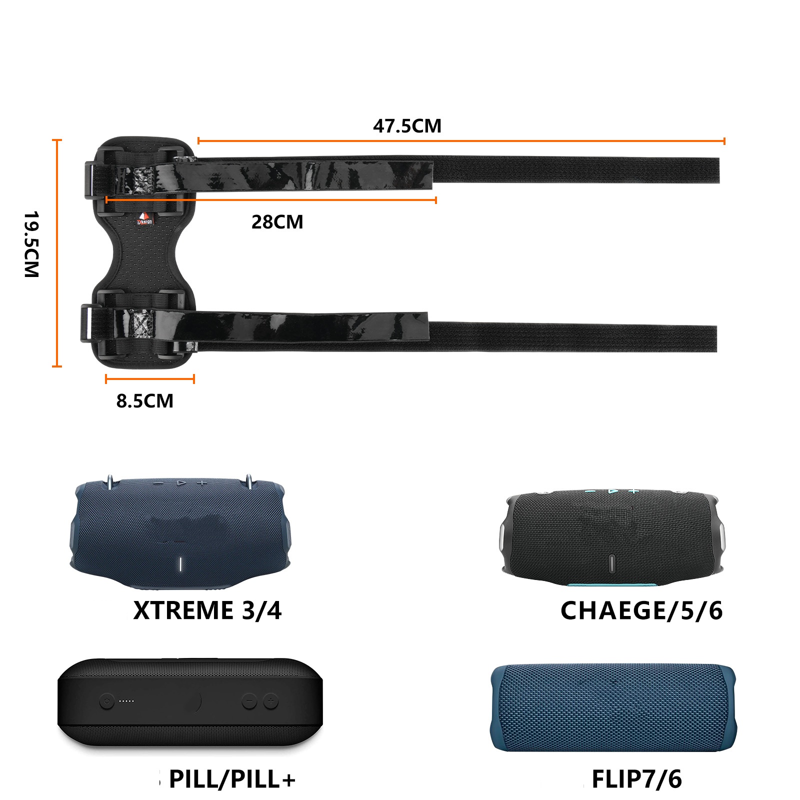 Black Speaker Holder Suitable  - Jbl Speaker Charge 5 recension och pris