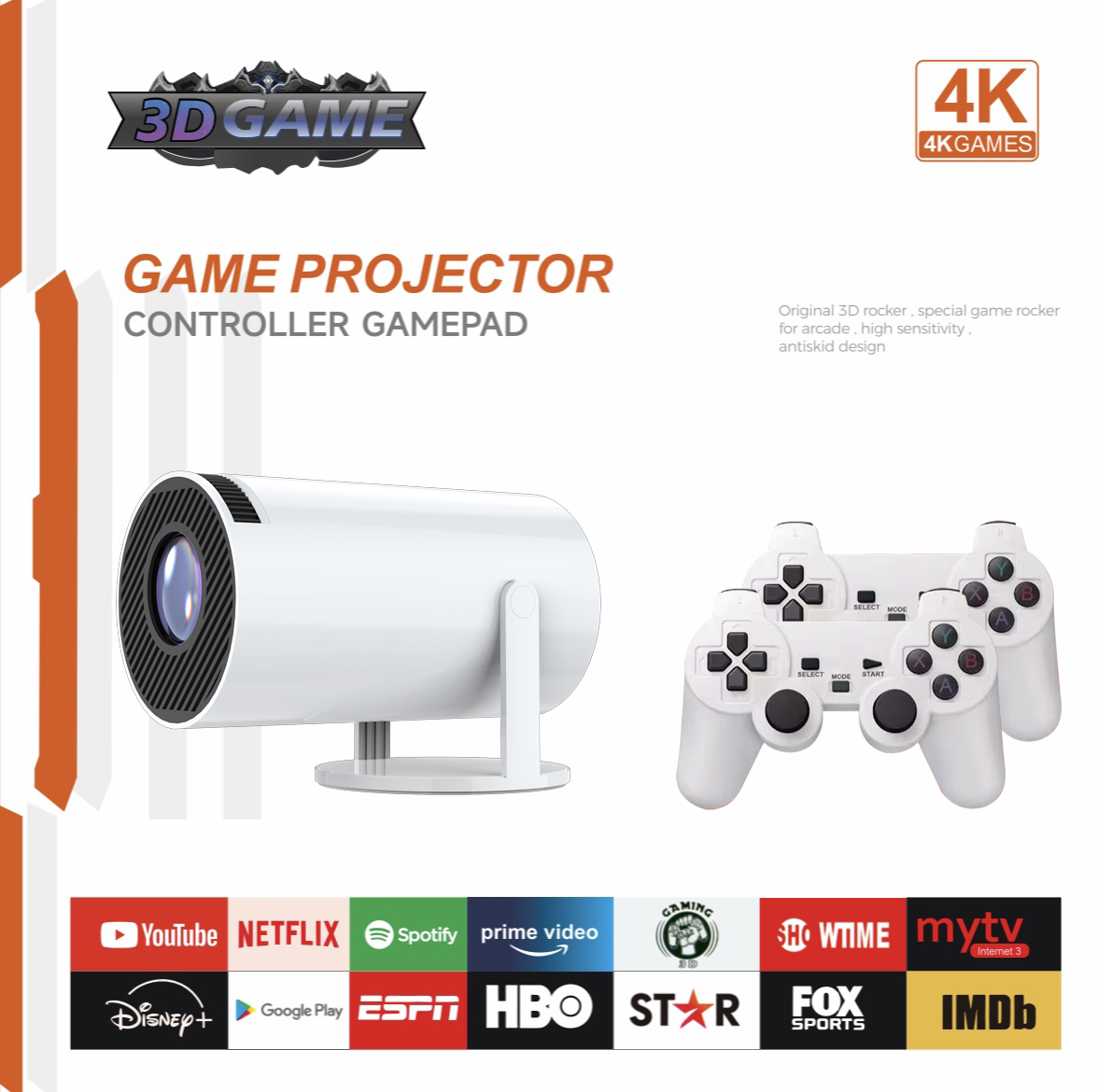 3D Game Projector 2 in 1 F300  - Netflix Home Cinema recension och pris