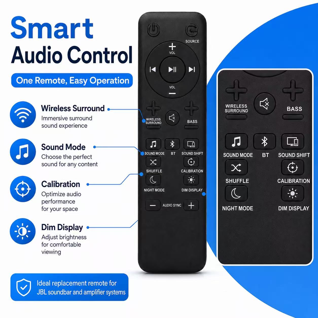 Remote Control For JBL Bar 2.1 - Home Cinema Onkyo 5.1 recension och pris
