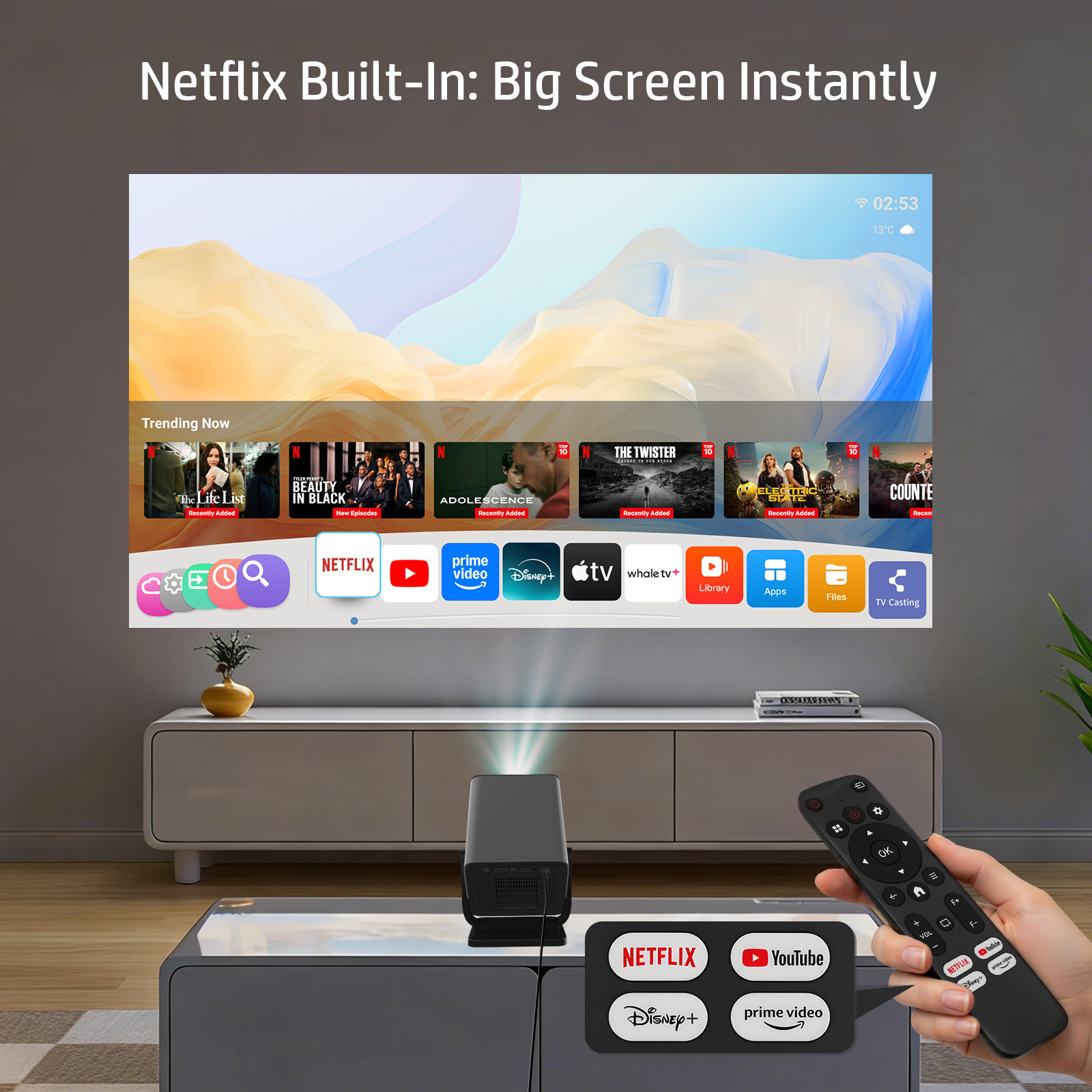 HP MC475 Projector Netflix Lic - Netflix Home Cinema recension och pris