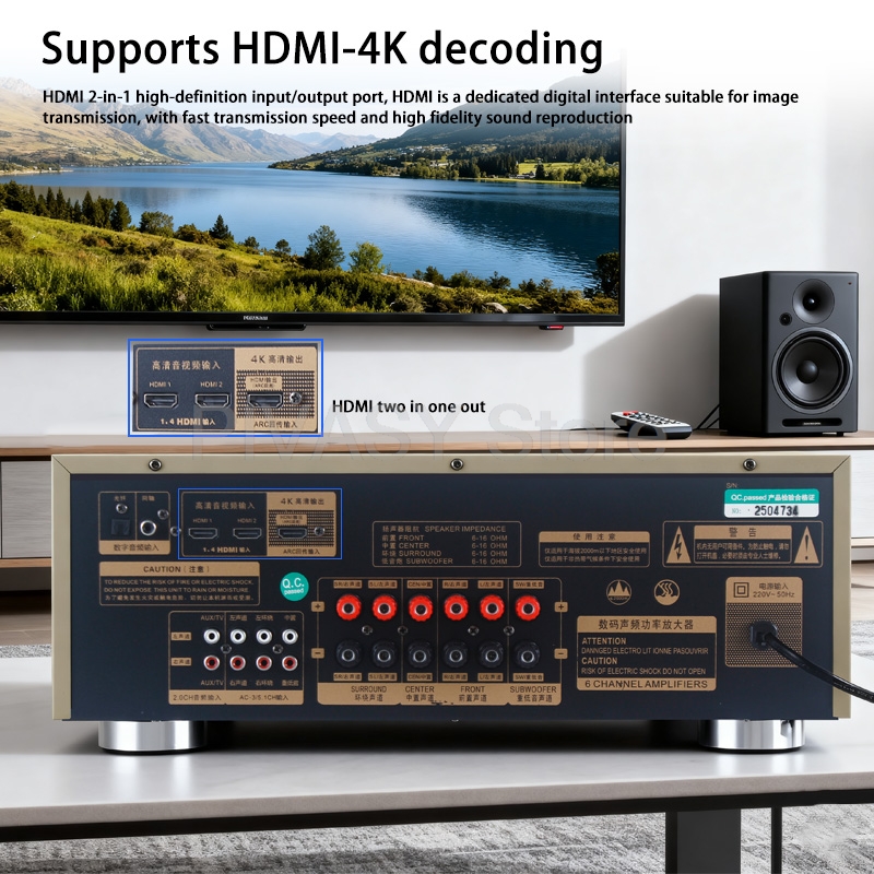 1200W Amplifier Bluetooth Amp  - Home Cinema Onkyo 5.1 recension och pris